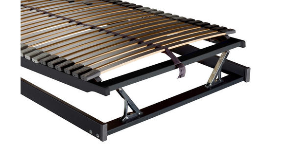 LATTENROST 90/200 cm  - Anthrazit/Gelb, Basics, Holz/Kunststoff (90/200cm) - Novel