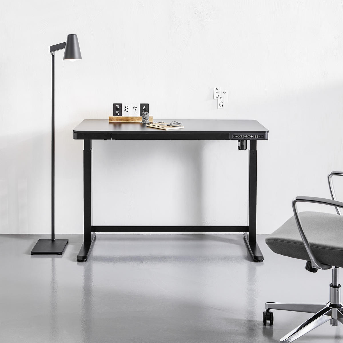PÍSACÍ STÔL, čierna, 120/60/72 cm - čierna, Modern, kov/kompozitné drevo (120/60/72cm) - Livetastic