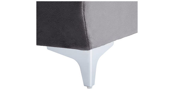 ECKSOFA Dunkelgrau Mikrofaser - Dunkelgrau, KONVENTIONELL, Textil/Metall (271/206cm) - Carryhome