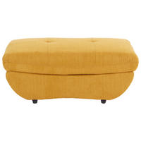 HOCKER Webstoff Currygelb  - Currygelb/Schwarz, MODERN, Kunststoff/Textil (107/75cm) - MID.YOU