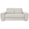 SCHLAFSOFA in Beige  - Chromfarben/Beige, Design, Holz/Textil (199/92/97cm) - Hom`in