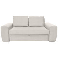 SCHLAFSOFA in Beige  - Chromfarben/Beige, Design, Holz/Textil (199/92/97cm) - Hom`in