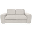 SCHLAFSOFA in Beige  - Chromfarben/Beige, Design, Holz/Textil (199/92/97cm) - Hom`in