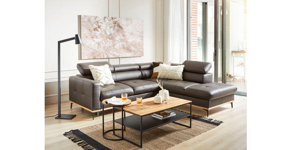 COUCHTISCH in Holz 100/60/41 cm - Wildeiche/Schwarz, Design, Holz/Metall (100/60/41cm) - Johann Jakob