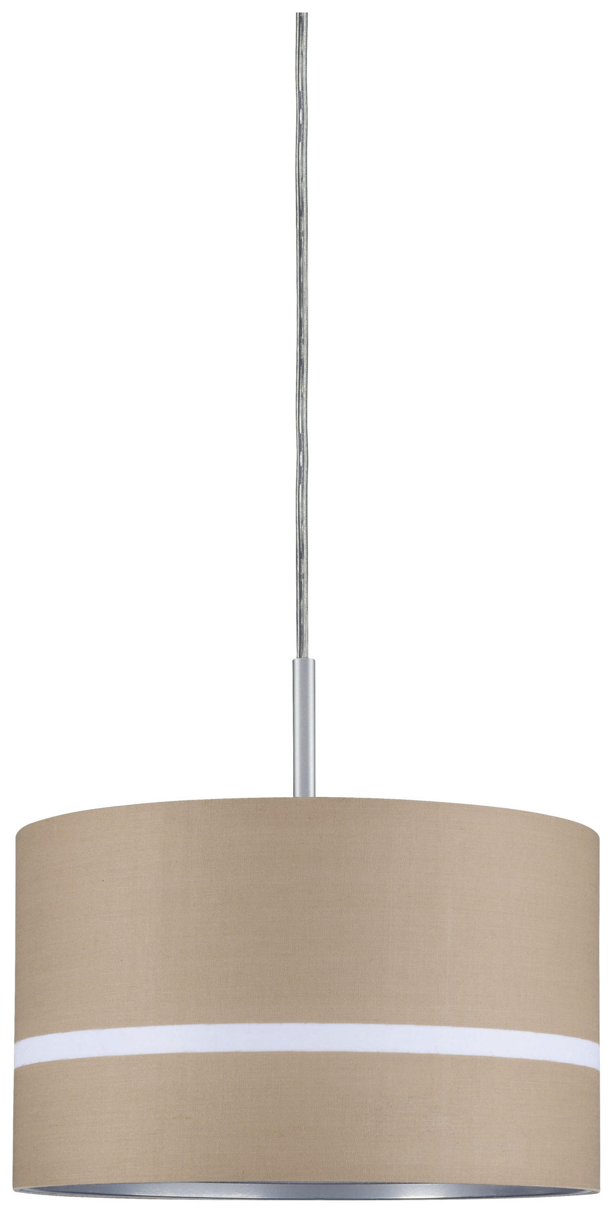 SCHIENENSYSTEM-LEUCHTENSCHIRM - Beige, Design, Textil (25/15,2cm) - Paulmann