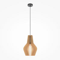 PENDELLAMPA 30/57,5 cm  - beige/svart, Modern, metall/trä (30/57,5cm) - MAYTONI