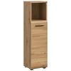MIDISCHRANK 30/110/30 cm  - Schwarz/Eiche Artisan, Basics, Holzwerkstoff/Kunststoff (30/110/30cm) - MID.YOU