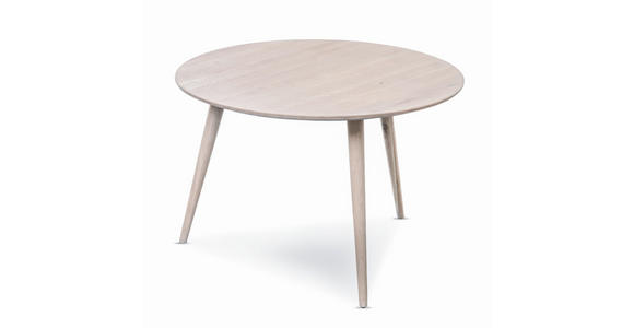 COUCHTISCH Wildeiche massiv 75/75/50 cm rund Eiche Bianco  - Eiche Bianco, Design, Holz (75/75/50cm) - Xora