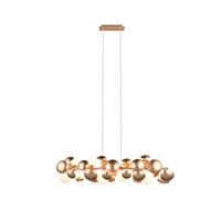 PENDUL - alb/auriu, Basics, sticlă/metal (100/150/22cm)