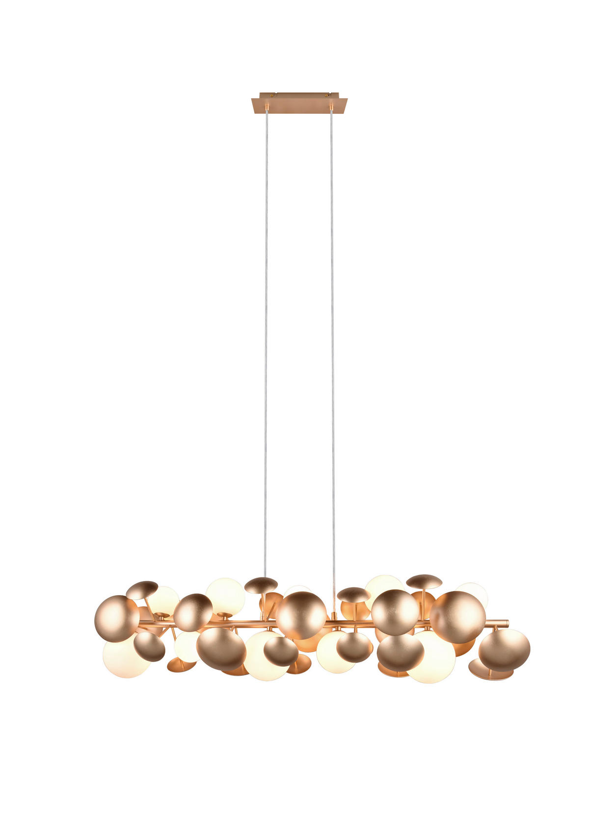 PENDUL - alb/auriu, Basics, sticlă/metal (100/150/22cm)