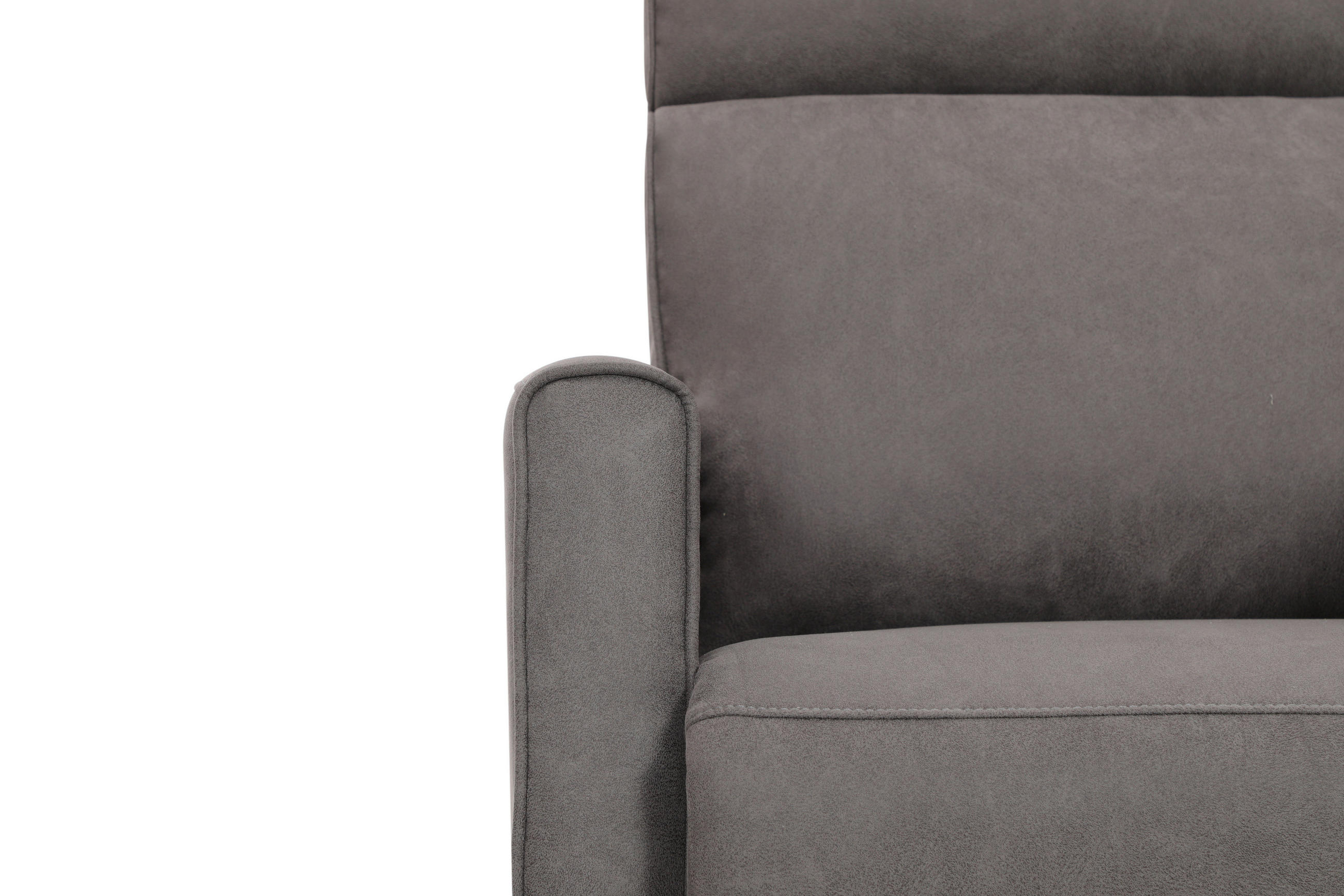 RELAXSESSEL Mikrofaser    - Schwarz/Grau, KONVENTIONELL, Kunststoff/Textil (73/105/93cm) - Xora