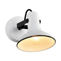 SPOTLÁMPA - magasfényű fekete/fehér, Basics, fém (14/12/20cm)