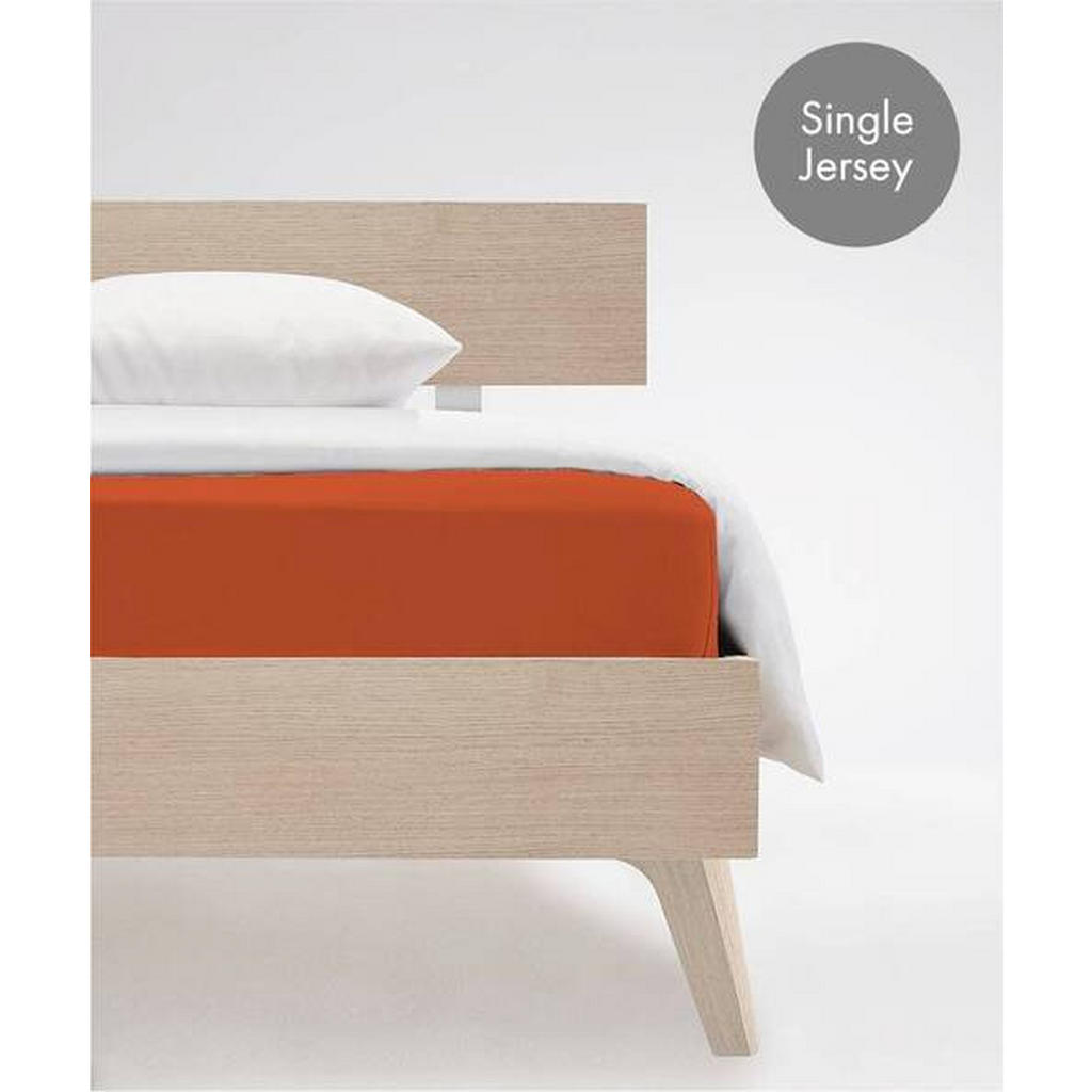 Thumbnail - Fleuresse Spannbetttuch Jenny C, Dunkelorange, Textil, 150x200 cm, bügelleicht, Schlaftextilien, Bettwäsche, Bettlaken, ...