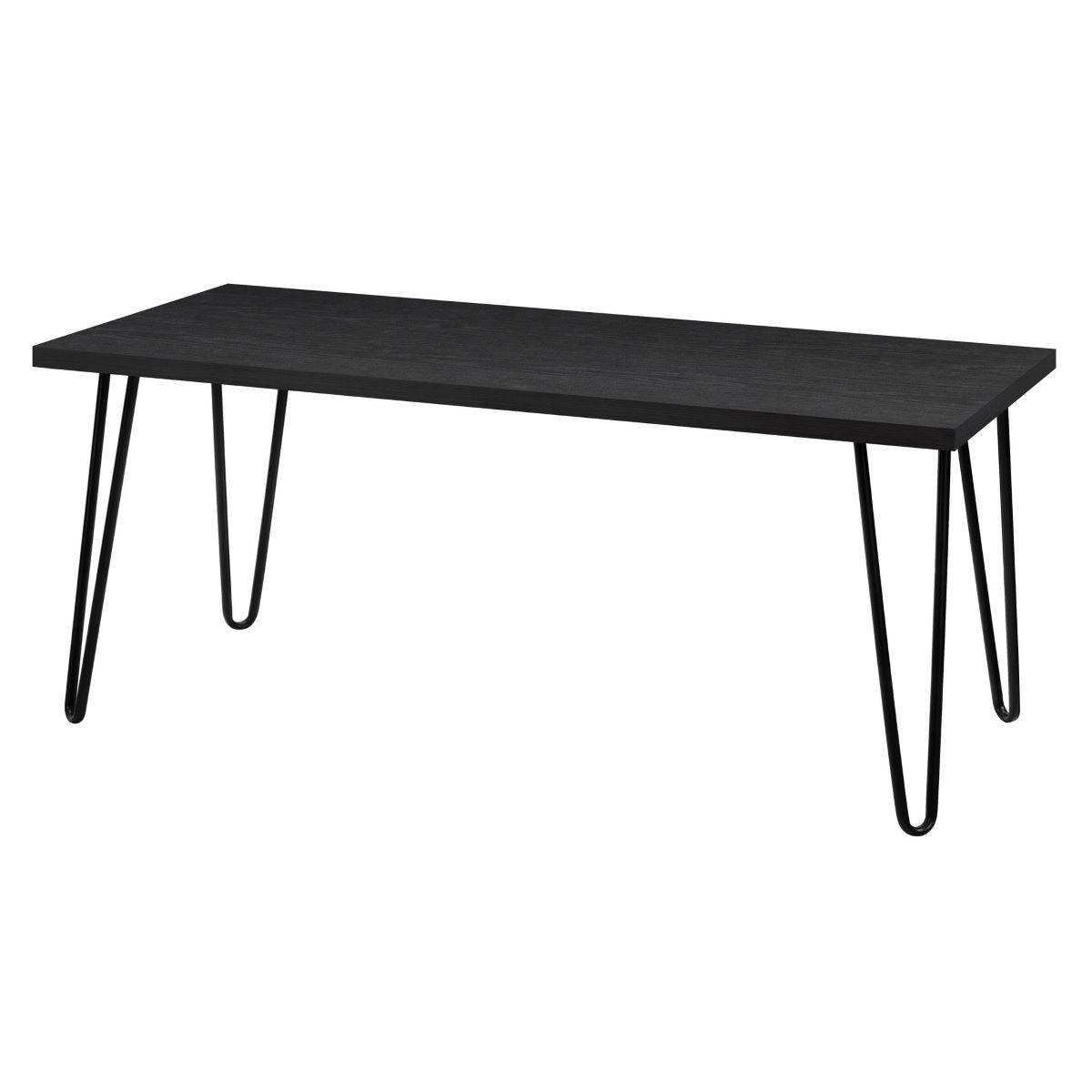 COUCHTISCH Owen 106/46/50 cm rechteckig Schwarz  - Schwarz, Design, Holzwerkstoff/Metall (106/46/50cm) - MID.YOU