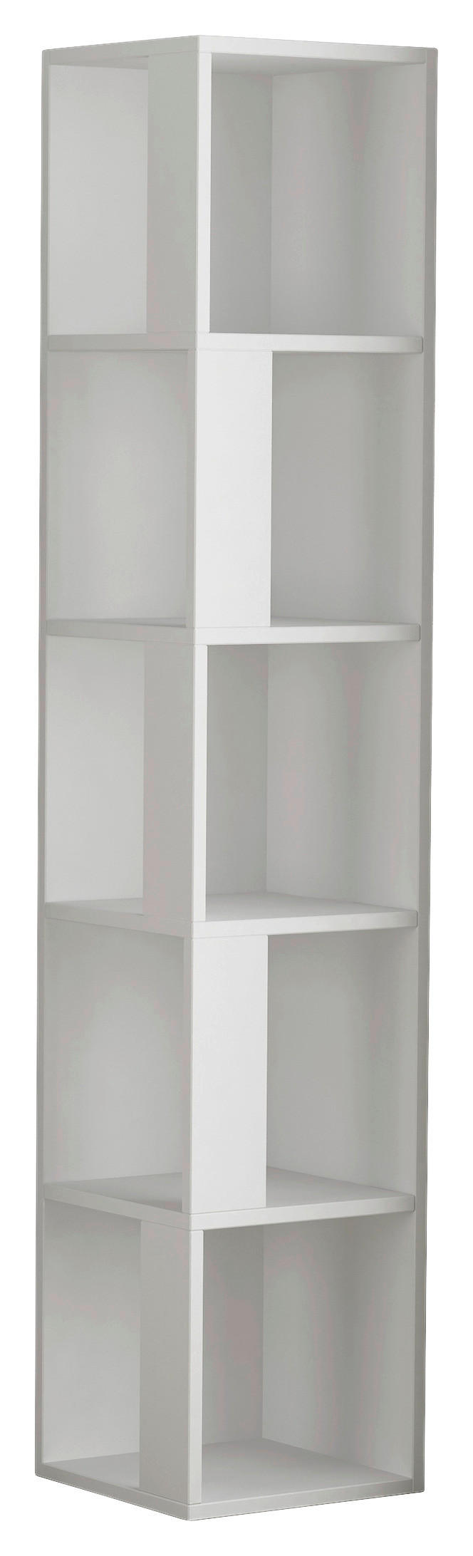 E-shop Livetastic ROHOVÝ REGÁL, biela, 32/159/32 cm