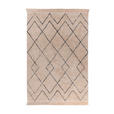 WEBTEPPICH 80/150 cm Alena Creme, Dunkelblau  - Creme/Dunkelblau, Basics, Textil (80/150cm) - Novel
