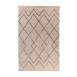 WEBTEPPICH 80/150 cm Alena Creme, Dunkelblau  - Creme/Dunkelblau, Basics, Textil (80/150cm) - Novel