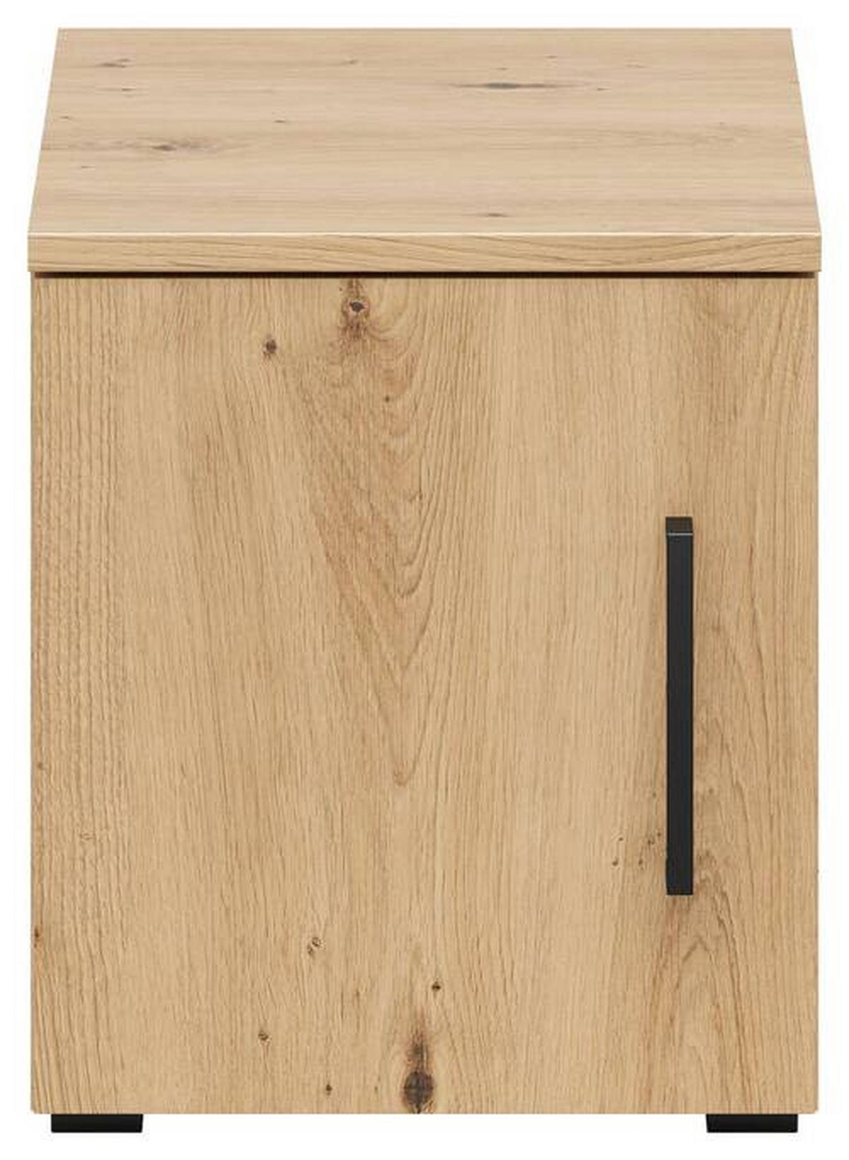 NADSTAVEC NA SKRIŇU, dub artisan, 30/35/40 cm - čierna/dub artisan, Modern, kompozitné drevo/plast (30/35/40cm) - Carryhome