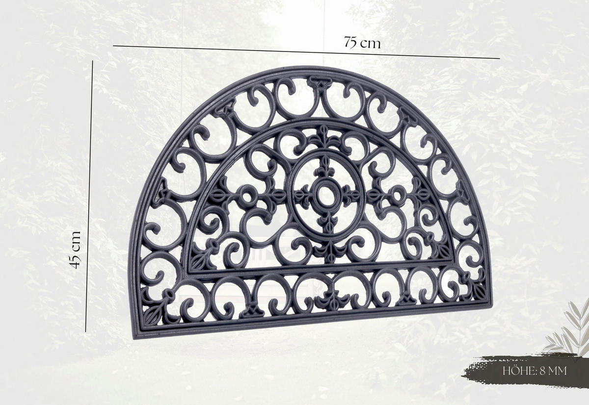 FUßMATTE 45/75 cm Mix Mats  - Schwarz, Basics, Kunststoff (45/75cm) - Hanse Home