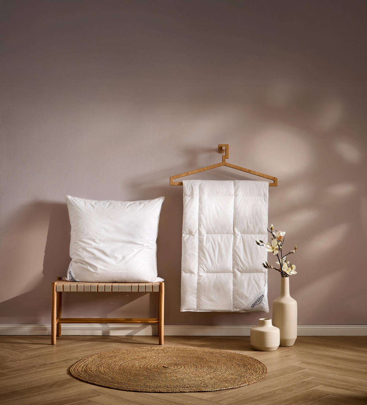 GANZJAHRESDECKE   135/200 cm   - Weiß, Basics, Naturmaterialien/Textil (135/200cm) - Sleeptex
