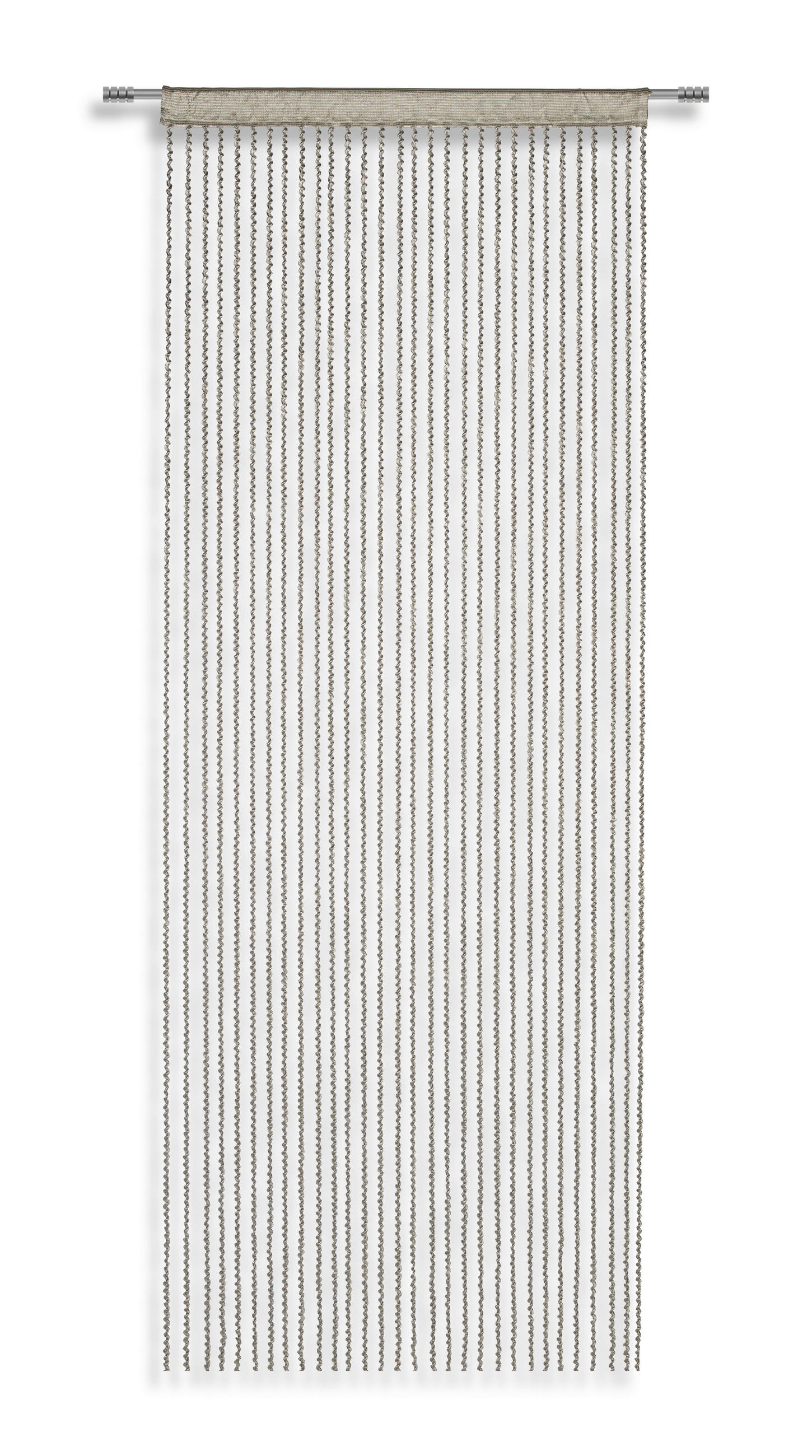 Fadenvorhang + Stangendurchzug Renata 90x245 Cm Schlamm