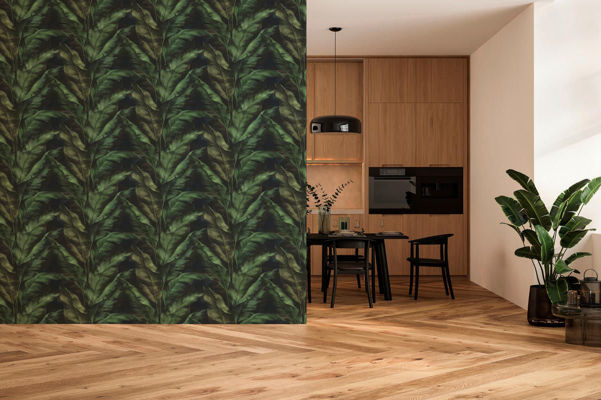 TAPETE - Dunkelgrün, Natur, Textil (600/53cm) - Tesa