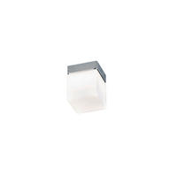 LED-DECKENLEUCHTE 10/10/12,5 cm   - Chromfarben, Design, Glas/Metall (10/10/12,5cm) - Helestra