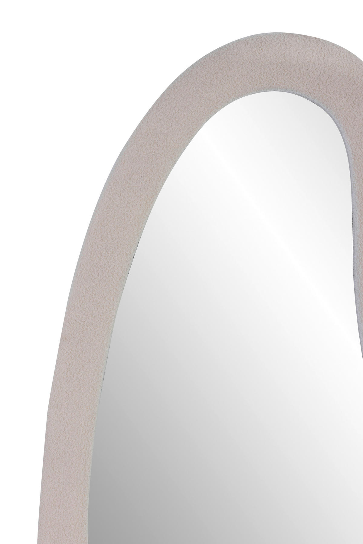 WANDSPIEGEL 75/175/3,5 cm    in Freiform  - Creme, Design, Glas/Holzwerkstoff (75/175/3,5cm) - MID.YOU