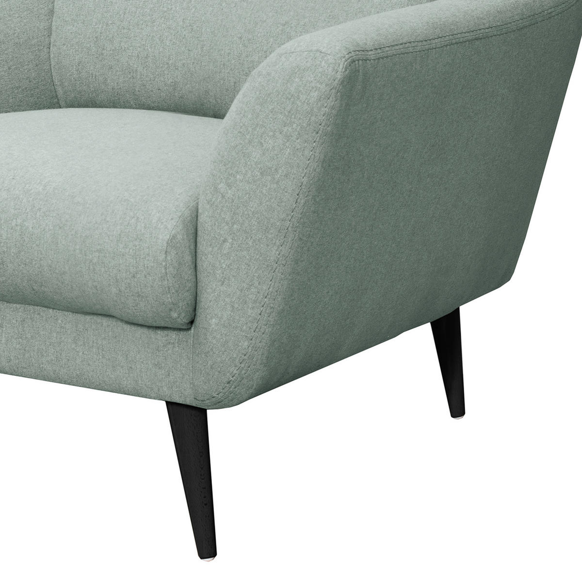 SESSEL in Webstoff Hellblau  - Schwarz/Hellblau, Design, Holz/Textil (92/87/88cm) - Livetastic