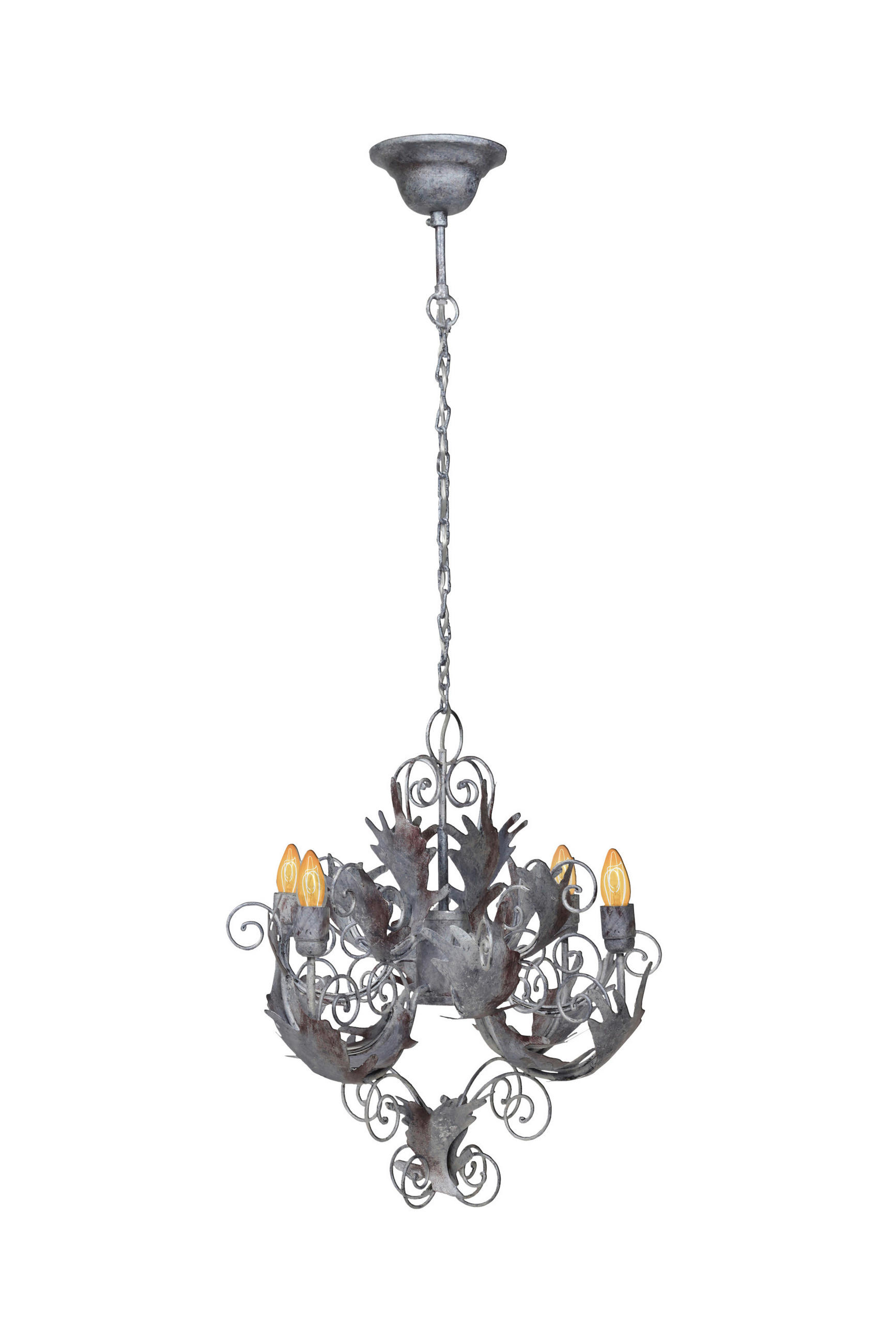 HÄNGELEUCHTE 67/61/61 cm    - Silberfarben, Trend, Metall (67/61/61cm) - Kayoom