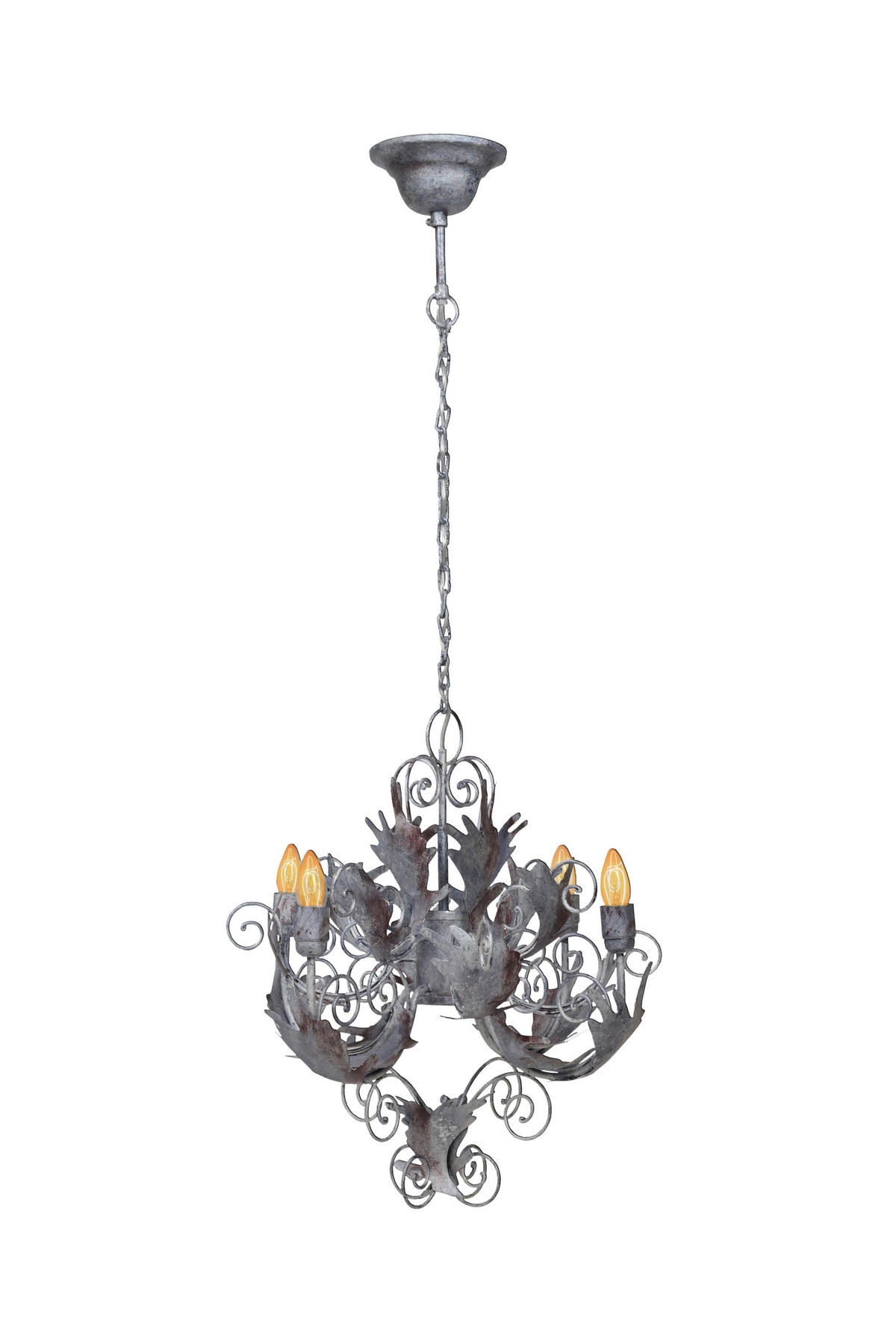 HÄNGELEUCHTE 67/61/61 cm    - Silberfarben, Trend, Metall (67/61/61cm) - Kayoom