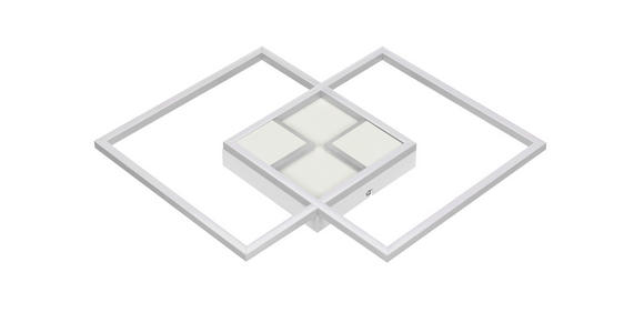 LED-DECKENLEUCHTE 42/42/4,5 cm - Weiß, Basics, Kunststoff/Metall (42/42/4,5cm) - Boxxx