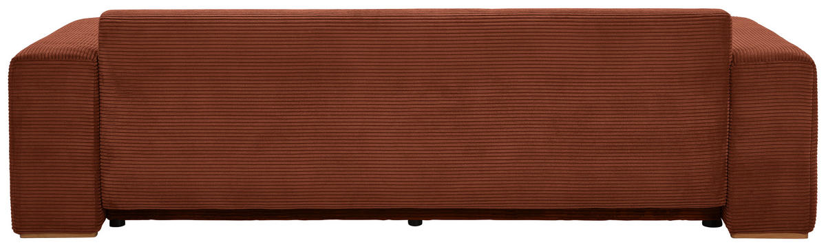 SCHLAFSOFA in Cord Kupferfarben  - Buchefarben/Schwarz, Konventionell, Holz/Kunststoff (255/86/123cm) - Livetastic
