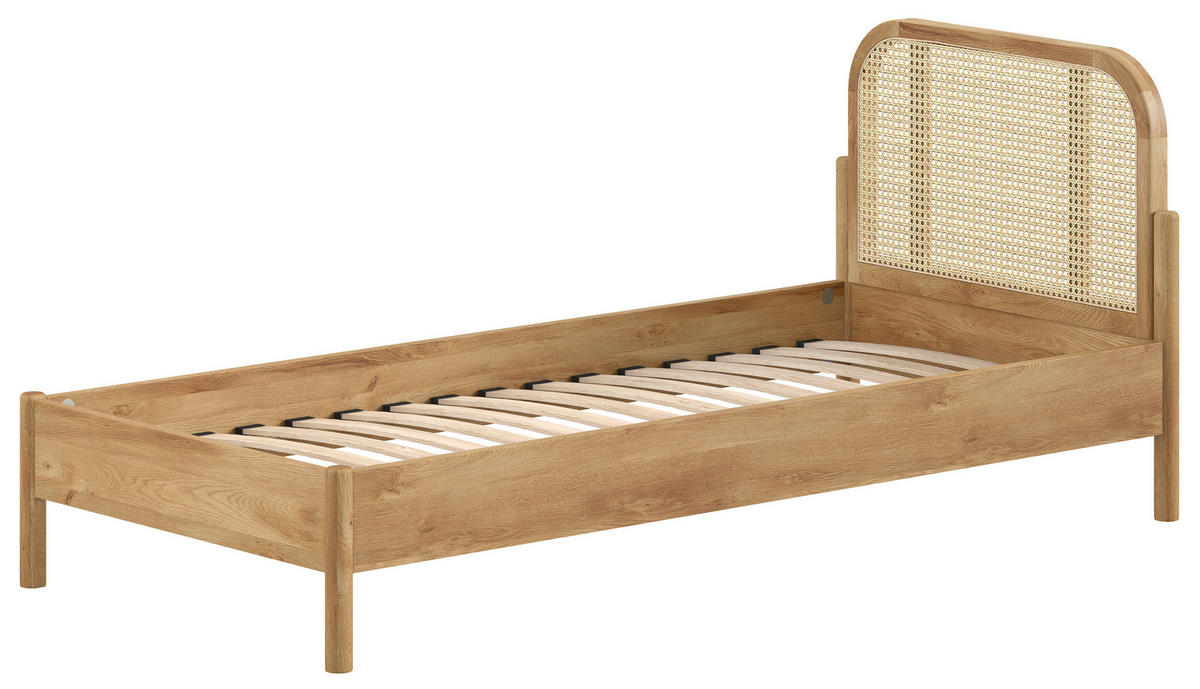 BETT 90/200 cm  in Eichefarben  - Eichefarben, MODERN, Holz/Holzwerkstoff (90/200cm) - MID.YOU