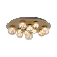 LED-DECKENLEUCHTE 60/60/17 cm  - Bronzefarben, Design, Glas/Kunststoff (60/60/17cm) - Neuhaus PURE