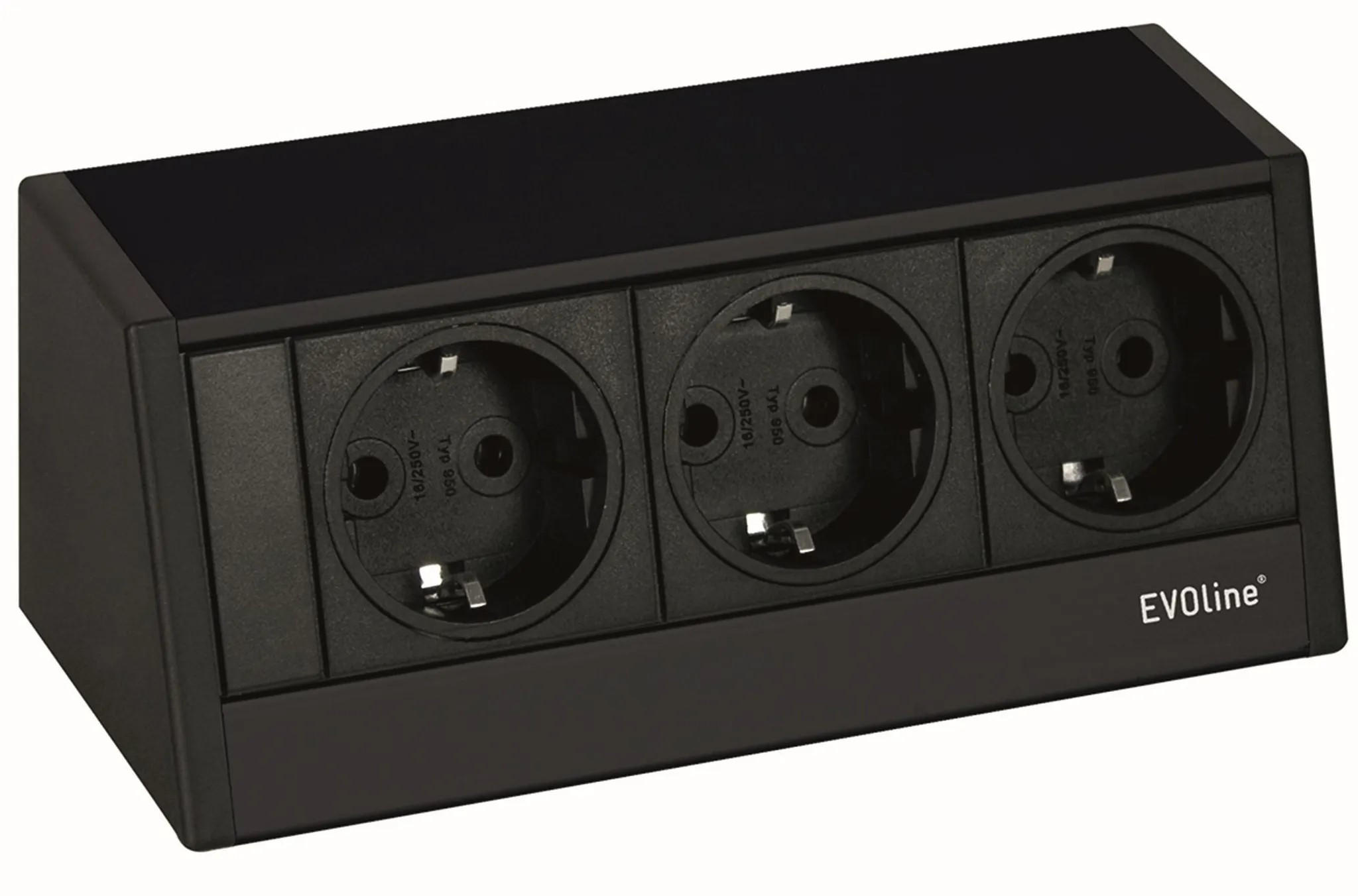 STECKDOSENELEMENT - Schwarz, Basics, Metall (17,9/7/7,3cm) - HKT