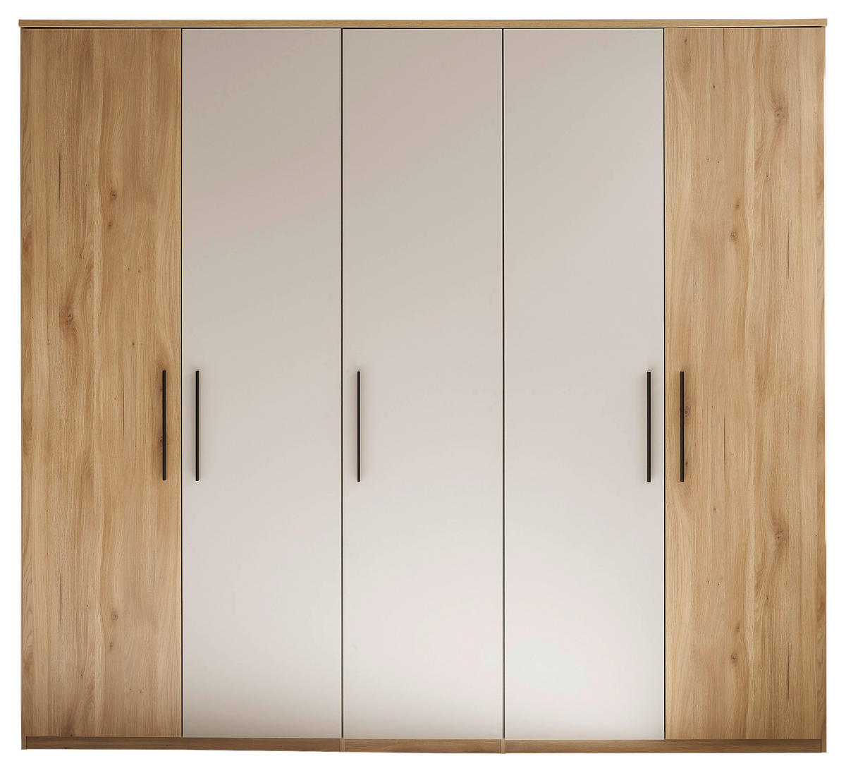 DREHTÜRENSCHRANK 250,8/227,7/60 cm,  in Eichefarben, Kaschmir, 5-türig  - Kaschmir/Eichefarben, Design, Holzwerkstoff/Metall (250,8/227,7/60cm) - Xora