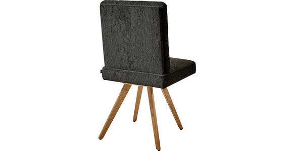 STUHL in Flachgewebe Holz, Textil - Eichefarben/Braun, Design, Holz/Textil (46/94/58cm) - Dieter Knoll