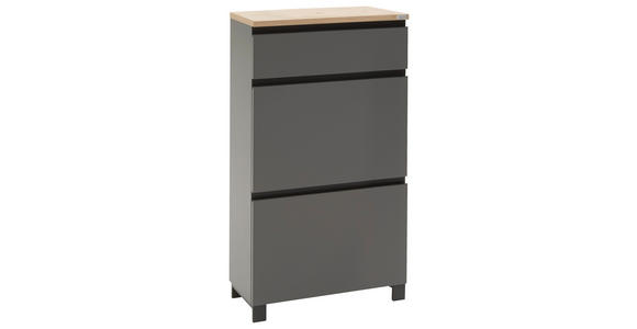 GARDEROBE 6-teilig in 270/195/40 cm - Eichefarben/Anthrazit, Design, Holz/Holzwerkstoff (270/195/40cm) - Dieter Knoll