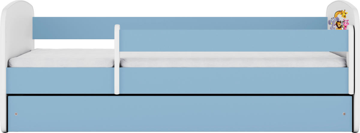 KINDER-/JUNIORBETT - Blau/Birkefarben, MODERN, Holz/Holzwerkstoff (80/160cm) - MID.YOU