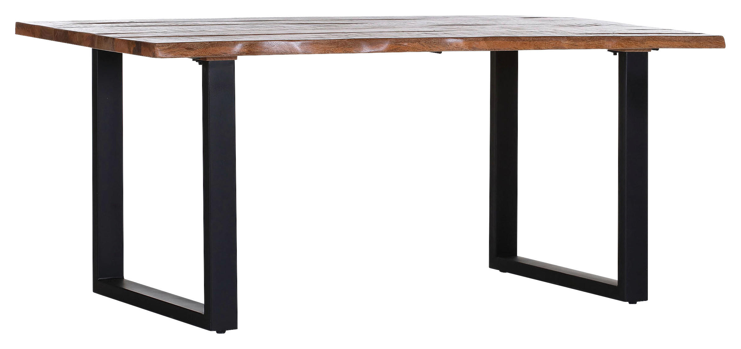 ESSTISCH in Holz 180/90/76 cm  - Schwarz/Naturfarben, Trend, Holz/Metall (180/90/76cm) - Landscape