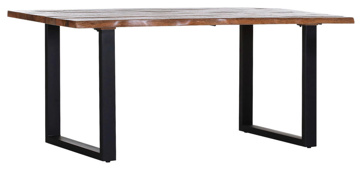 ESSTISCH in Holz 180/90/76 cm  - Schwarz/Naturfarben, Trend, Holz/Metall (180/90/76cm) - Landscape