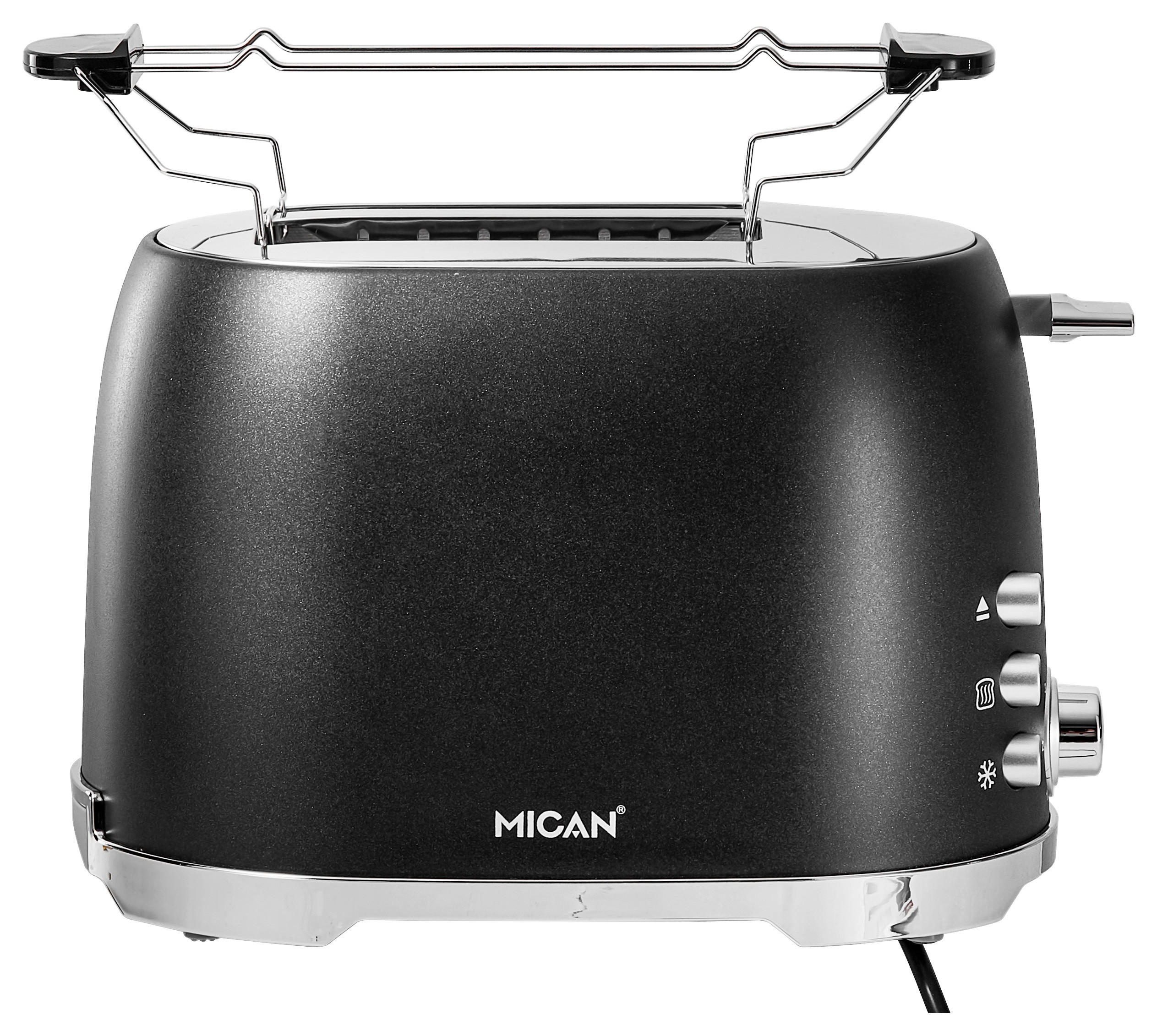 TOASTER  - Dunkelgrau, KONVENTIONELL, Kunststoff/Metall (30,3/18,4/19,6cm) - Mican