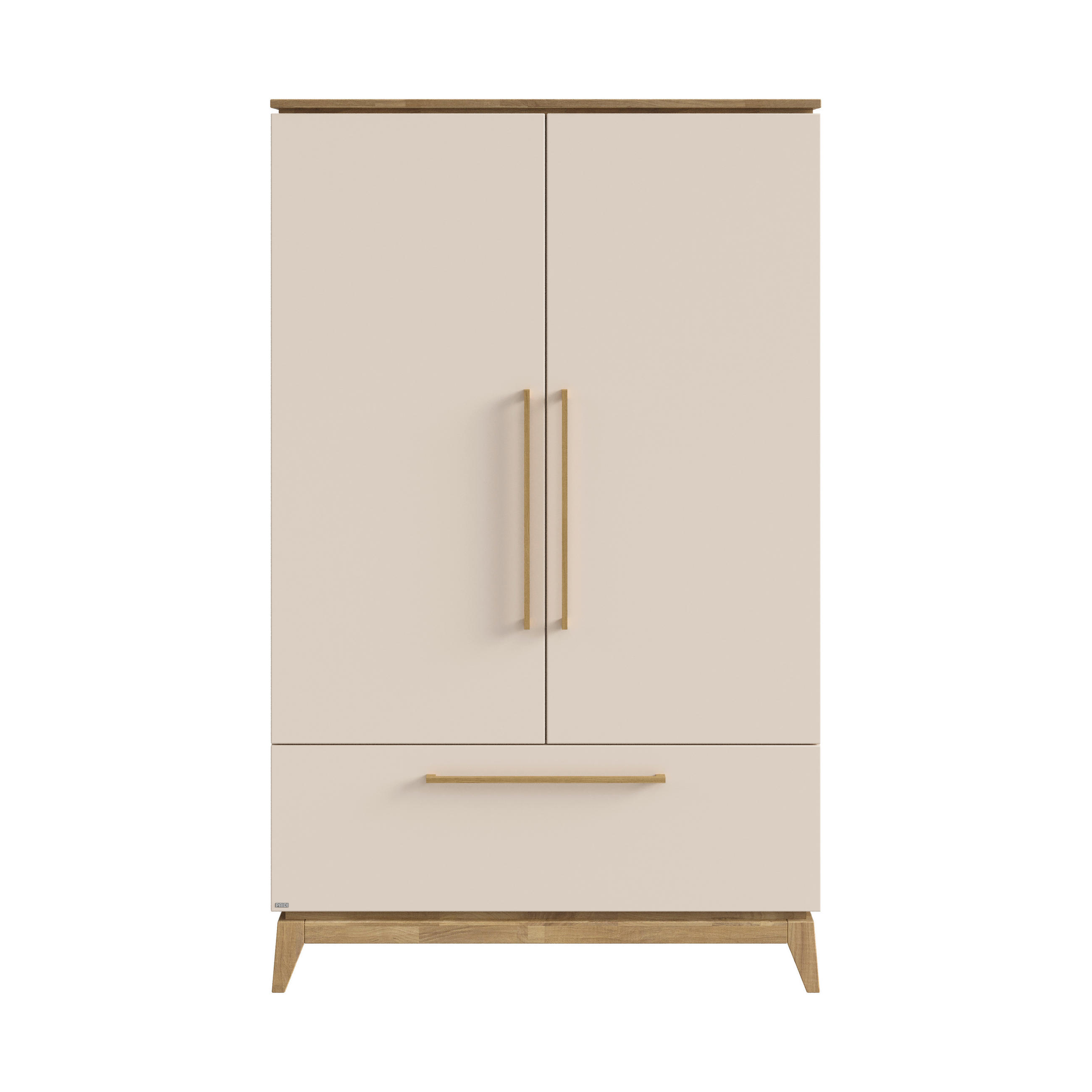 Paidi Babykleiderschrank Stiene Eiche, Beige 123.30x200.00x57.20 cm