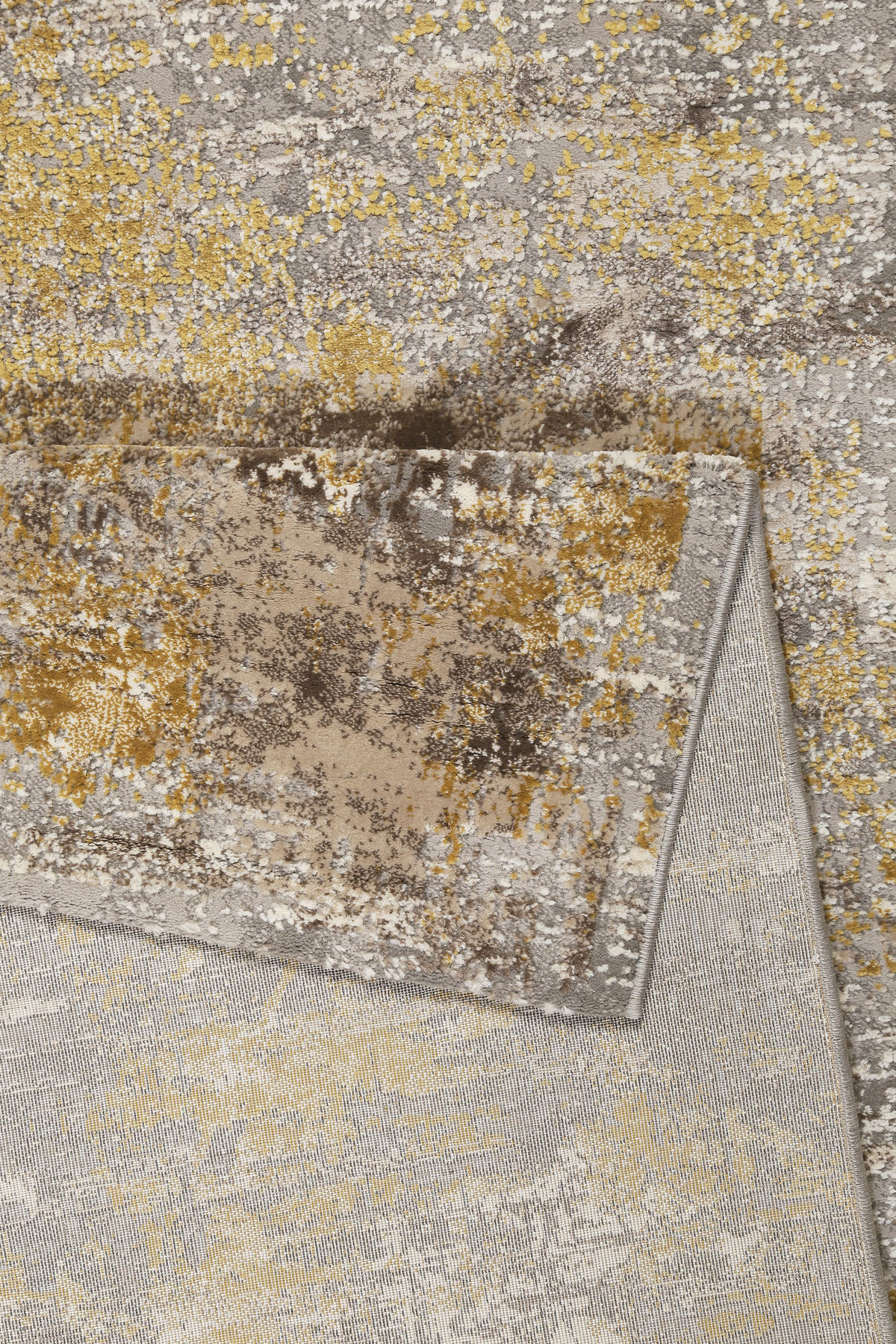 WEBTEPPICH 133/200 cm Vintage Feels  - Dunkelgrau/Goldfarben, Design, Textil (133/200cm) - Esprit