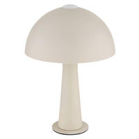 TISCHLEUCHTE Julia 20/28,5 cm  - Sandfarben/Schwarz, Design, Kunststoff/Metall (20/28,5cm) - Globo