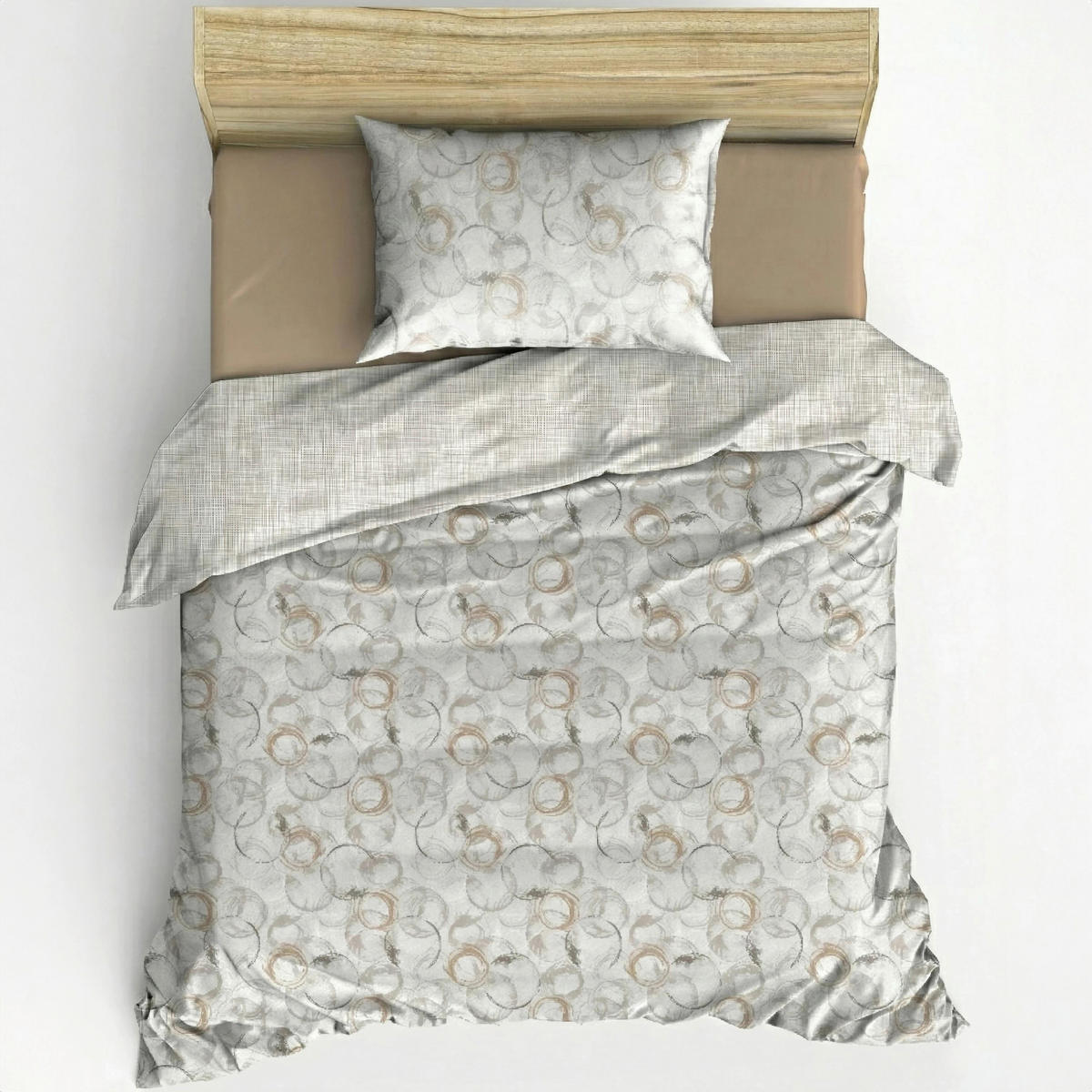 BETTWÄSCHE 135/200 cm  - Beige, Basics, Textil (135/200cm)