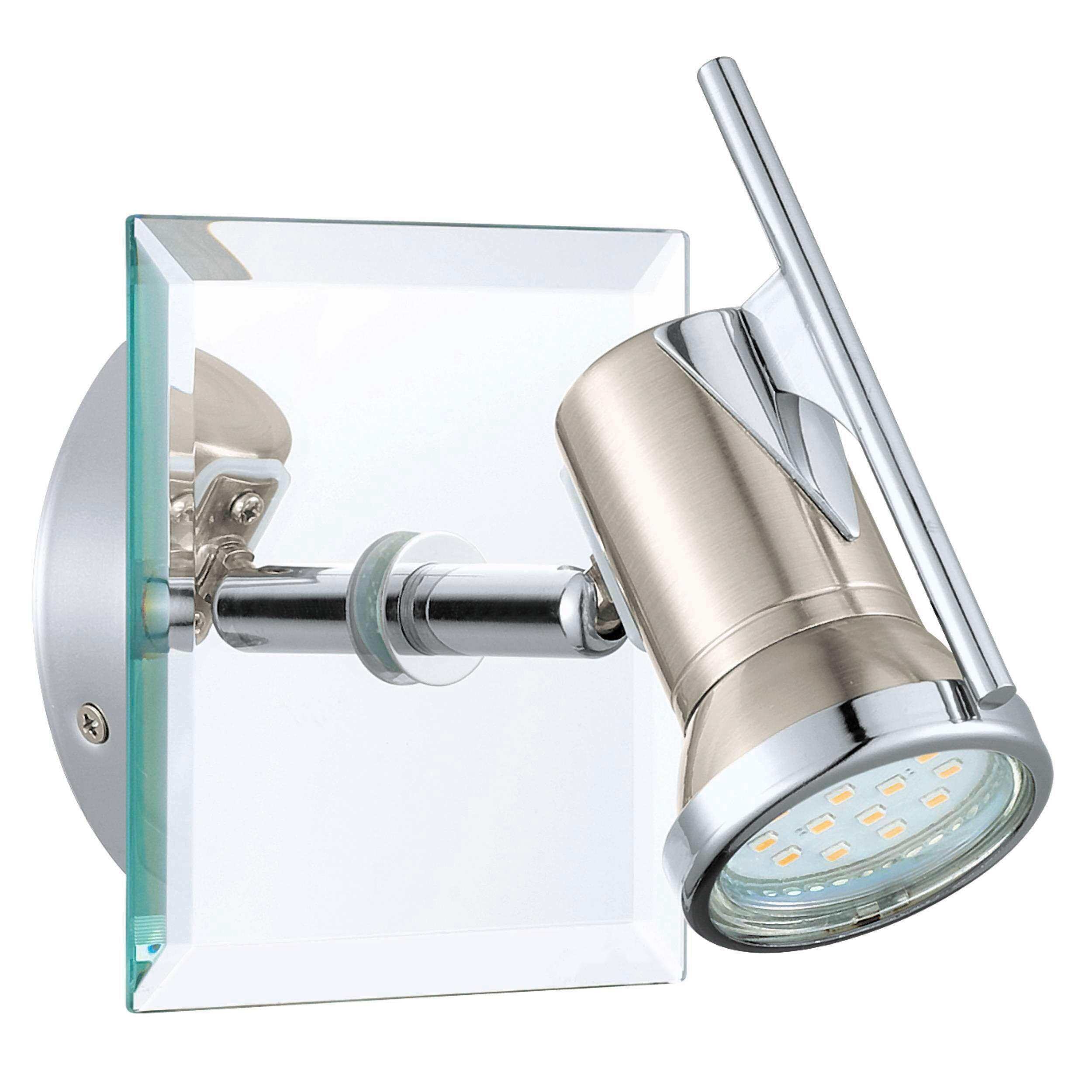 DECKENSPOTS 11/11/15 cm   - Chromfarben/Nickelfarben, KONVENTIONELL, Glas/Metall (11/11/15cm) - Eglo