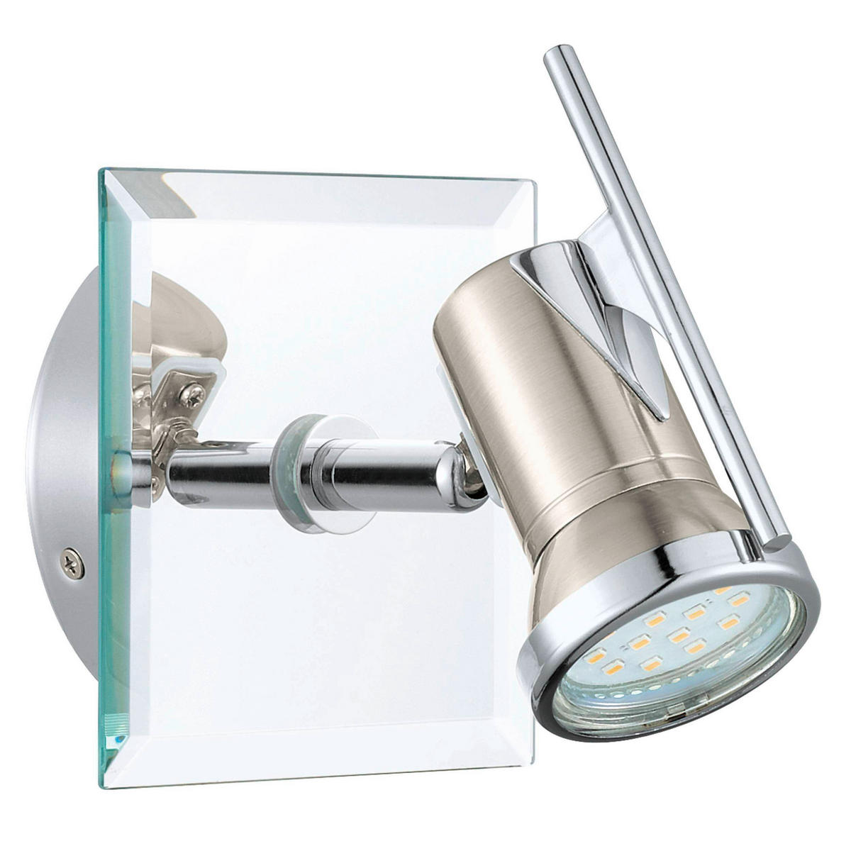 DECKENSPOTS 11/11/15 cm   - Chromfarben/Nickelfarben, KONVENTIONELL, Glas/Metall (11/11/15cm) - Eglo