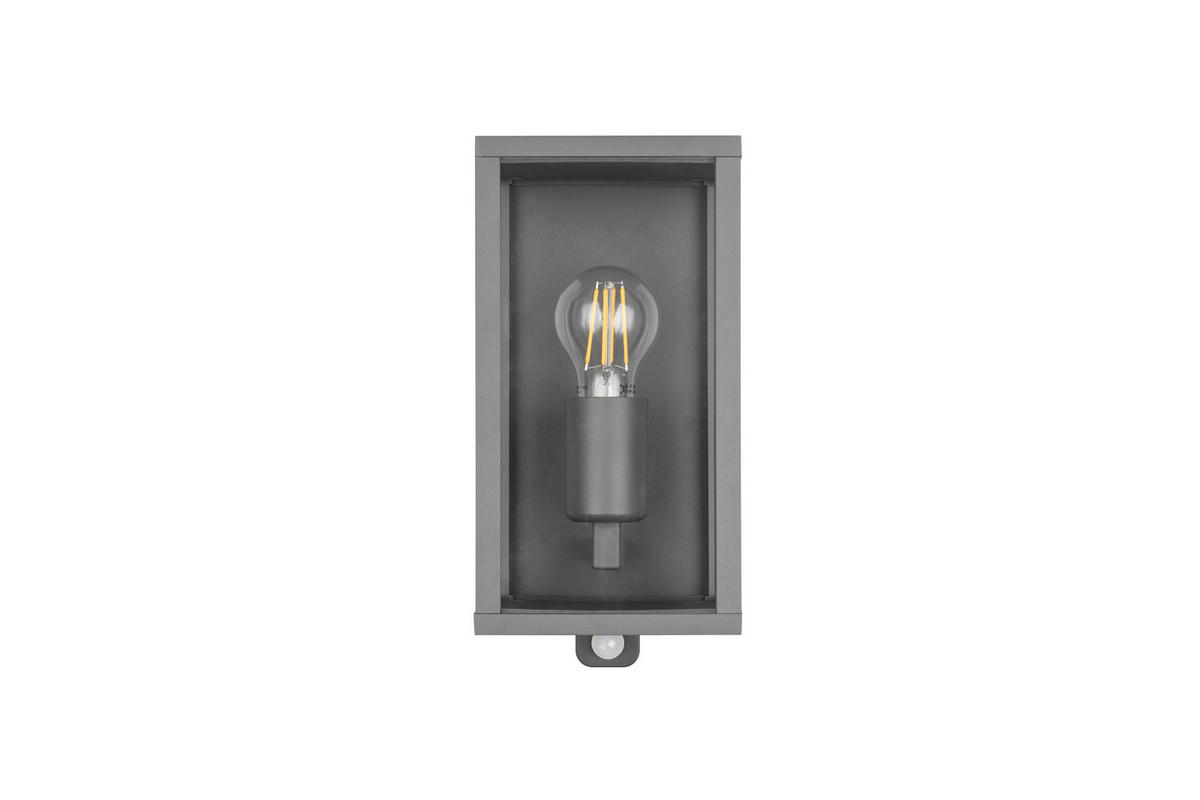VÄGGLAMPA FÖR UTOMHUS 14/29 cm   - antracit/transparent, Basics, metall/glas (14/29cm)